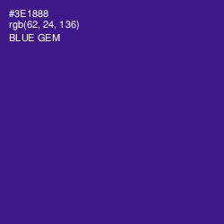 #3E1888 - Blue Gem Color Image