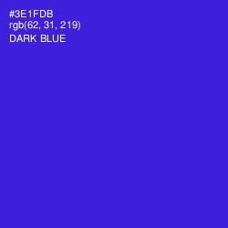 #3E1FDB - Dark Blue Color Image