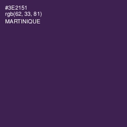 #3E2151 - Martinique Color Image