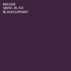 #3E243E - Blackcurrant Color Image