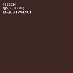 #3E2624 - English Walnut Color Image