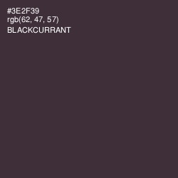 #3E2F39 - Blackcurrant Color Image