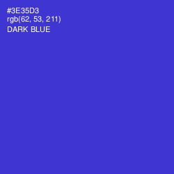 #3E35D3 - Dark Blue Color Image