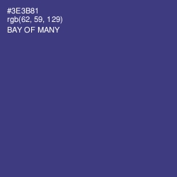 #3E3B81 - Bay of Many Color Image