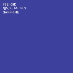 #3E409D - Sapphire Color Image