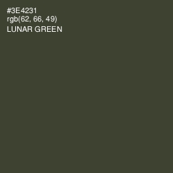 #3E4231 - Lunar Green Color Image