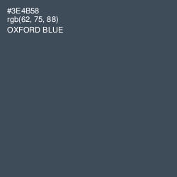#3E4B58 - Oxford Blue Color Image