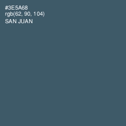 #3E5A68 - San Juan Color Image