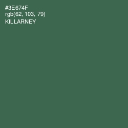 #3E674F - Killarney Color Image