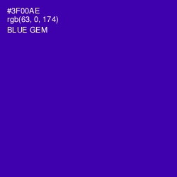 #3F00AE - Blue Gem Color Image