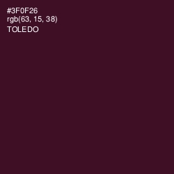 #3F0F26 - Toledo Color Image