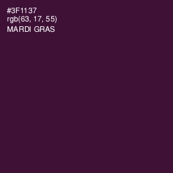 #3F1137 - Mardi Gras Color Image