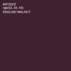 #3F222D - English Walnut Color Image