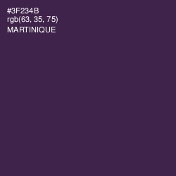 #3F234B - Martinique Color Image