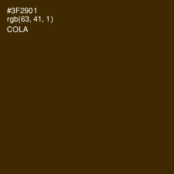 #3F2901 - Cola Color Image