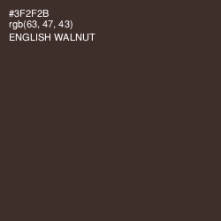 #3F2F2B - English Walnut Color Image