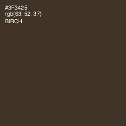 #3F3425 - Birch Color Image