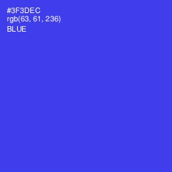 #3F3DEC - Blue Color Image