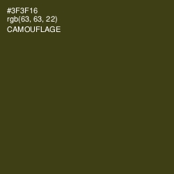 #3F3F16 - Camouflage Color Image