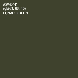 #3F422D - Lunar Green Color Image