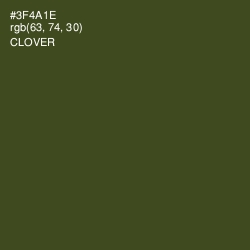 #3F4A1E - Clover Color Image