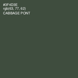 #3F4D3E - Cabbage Pont Color Image