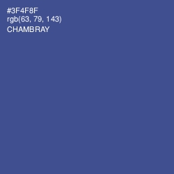 #3F4F8F - Chambray Color Image