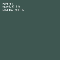 #3F5751 - Mineral Green Color Image