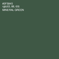 #3F5845 - Mineral Green Color Image
