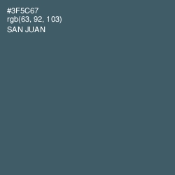 #3F5C67 - San Juan Color Image