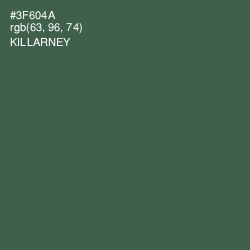 #3F604A - Killarney Color Image