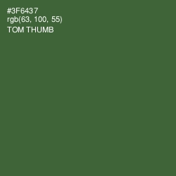 #3F6437 - Tom Thumb Color Image