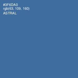 #3F6DA0 - Astral Color Image