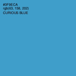 #3F9ECA - Curious Blue Color Image
