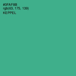 #3FAF8B - Keppel Color Image