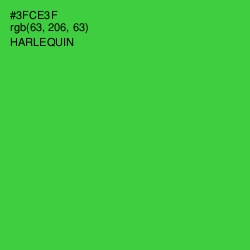 #3FCE3F - Harlequin Color Image