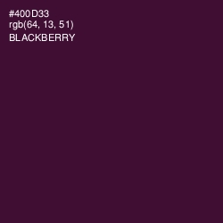#400D33 - Blackberry Color Image
