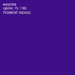 #400F88 - Pigment Indigo Color Image