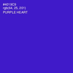 #4019C9 - Purple Heart Color Image