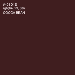 #401D1E - Cocoa Bean Color Image