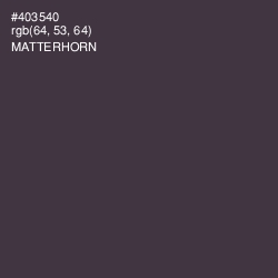 #403540 - Matterhorn Color Image
