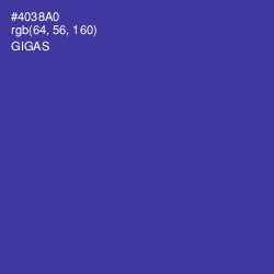 #4038A0 - Gigas Color Image