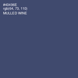 #40496E - Mulled Wine Color Image