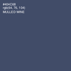 #404C68 - Mulled Wine Color Image