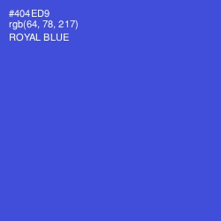 #404ED9 - Royal Blue Color Image