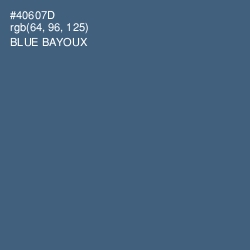 #40607D - Blue Bayoux Color Image