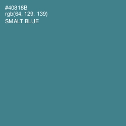 #40818B - Smalt Blue Color Image