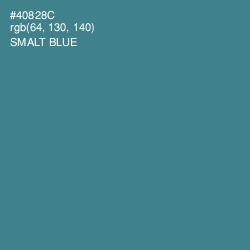 #40828C - Smalt Blue Color Image