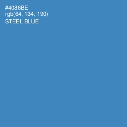 #4086BE - Steel Blue Color Image