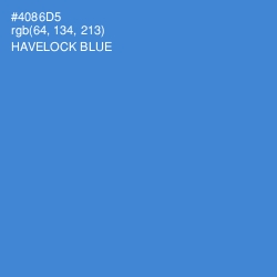 #4086D5 - Havelock Blue Color Image